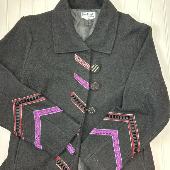 North Style fully lined black coat - Picture 1 of 8